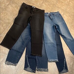 Loft Stylish Women's Jeans Set - Black and Blue